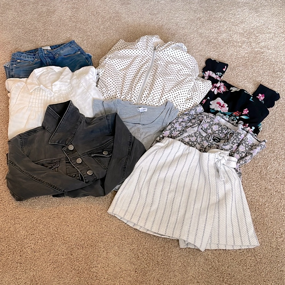 Bundle of 8 Items Big Girl Size 10-12